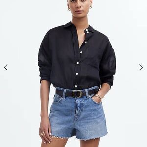 Madewell Relaxed Denim Raw-Hem Edition Shorts Sz 22